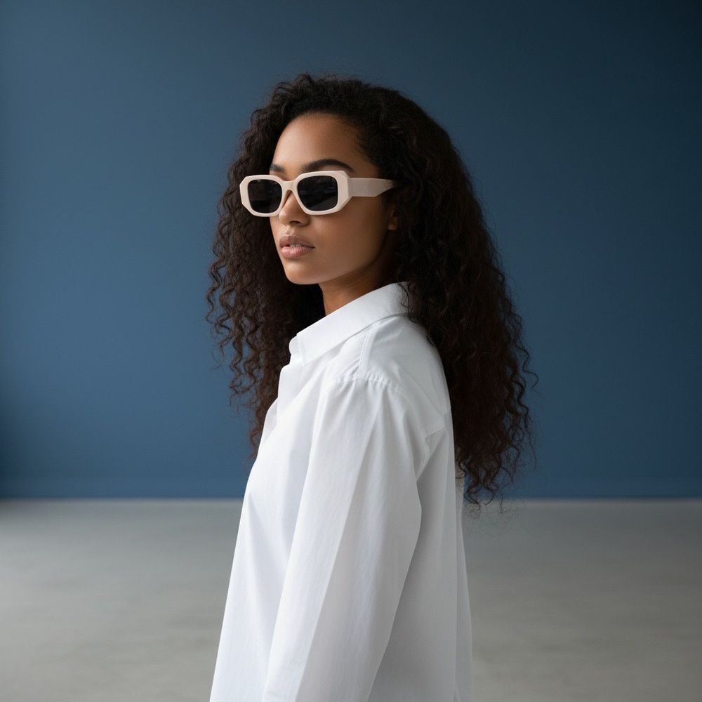 Prada Women’s Sunglasses | White Frame | Grey Lenses | Like New - Picture 7 of 14
